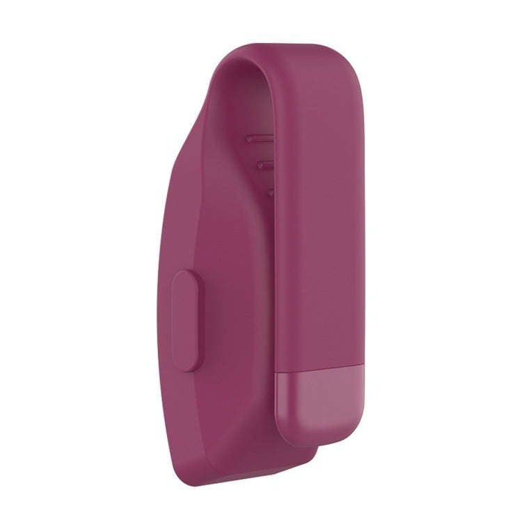 Smart Watch Silicone Clip Button Protective Case for Fitbit Inspire / Inspire HR / Ace 2(Wine Red)
