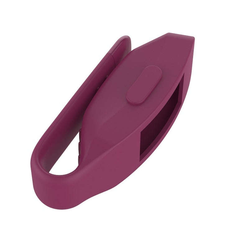 Smart Watch Silicone Clip Button Protective Case for Fitbit Inspire / Inspire HR / Ace 2(Wine Red)