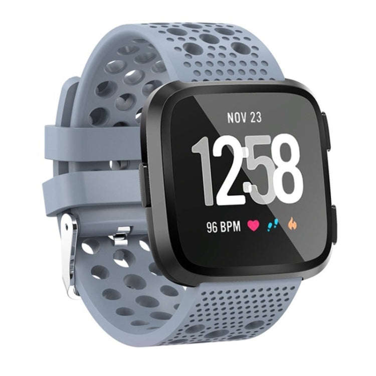 Smart Watch Venting Circle Hole Watch Band for Fitbit Versa(Baby Blue)