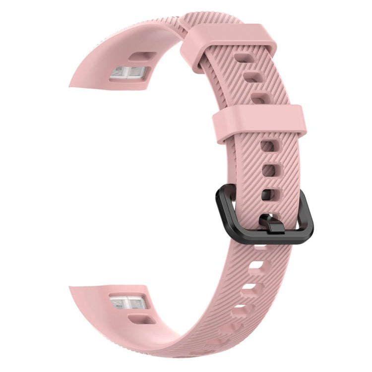 Smart Watch Silicone Watch Band for Huawei Honor Band 4 / Band 5(Pink)
