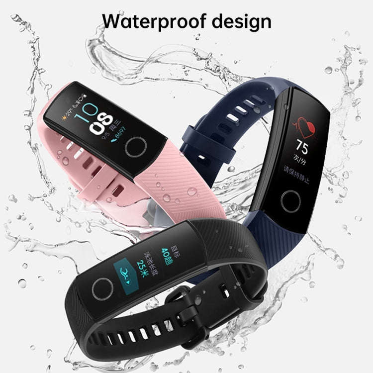 Smart Watch Silicone Watch Band for Huawei Honor Band 4 / Band 5(Sky Blue)