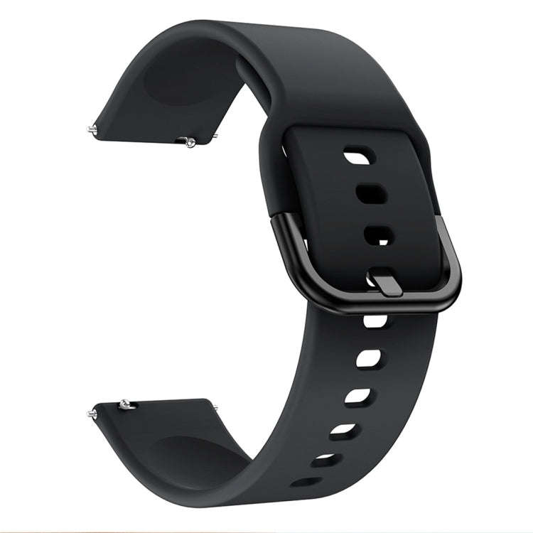 Smart Watch Electroplated Buckle Watch Band for Galaxy Watch Active(Black)