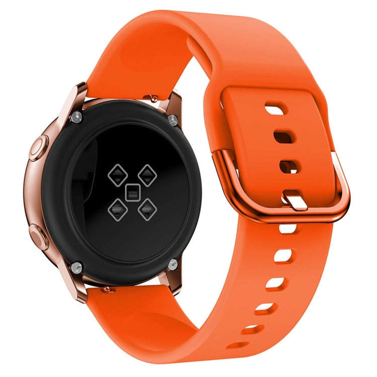 Smart Watch Electroplated Buckle Watch Band for Galaxy Watch Active(Orange)