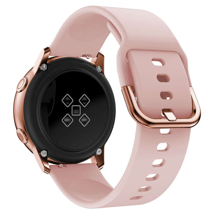 Smart Watch Electroplated Buckle Watch Band for Galaxy Watch Active(Pink)