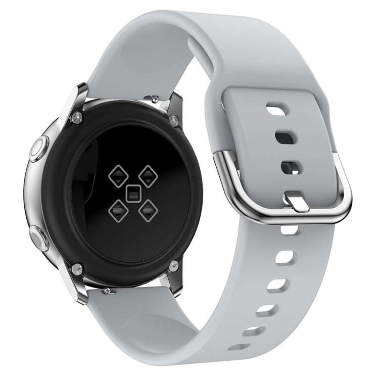 Smart Watch Electroplated Buckle Watch Band for Galaxy Watch Active(Grey)