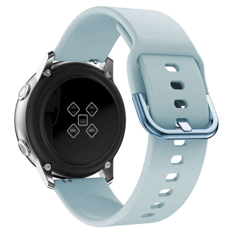 Smart Watch Electroplated Buckle Watch Band for Galaxy Watch Active(Baby Blue)