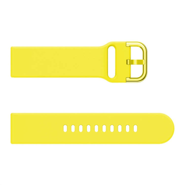 Smart Watch Electroplated Buckle Watch Band for Galaxy Watch Active(Yellow)