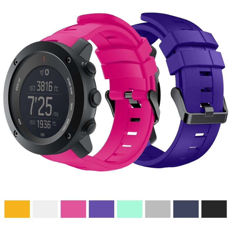 Smart Watch Silicone Watch Band for Suunto Ambit3 Vertical(Rose Red)
