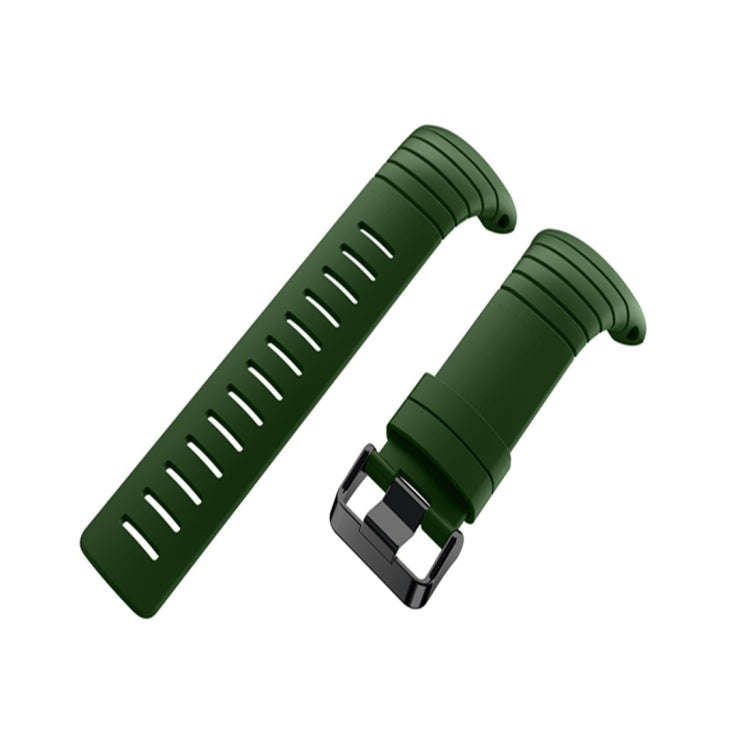 Smart Watch Silicone Watch Band for Suunto Core(Army Green)