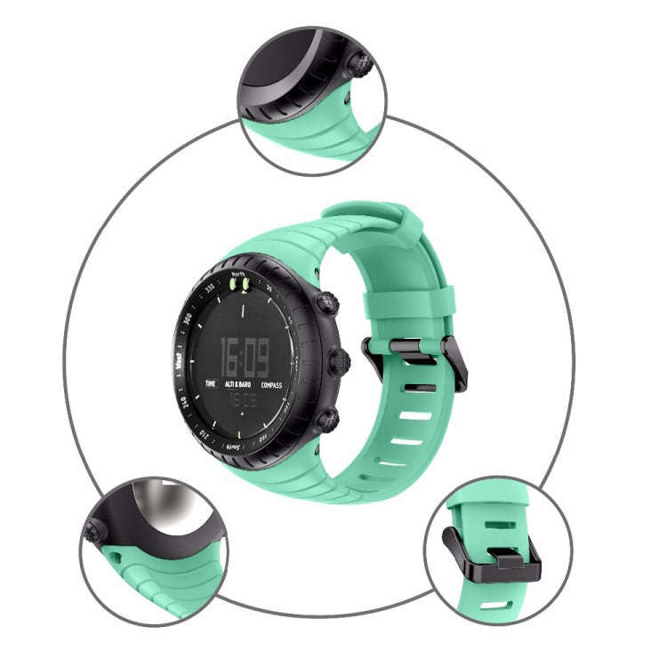 Smart Watch Silicone Watch Band for Suunto Core(Mint Green)