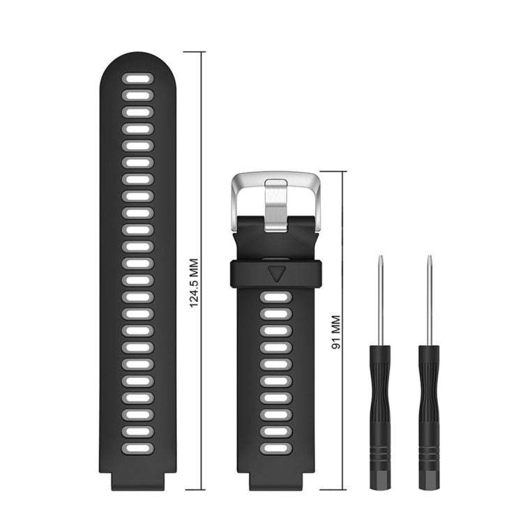 Smart Watch Silicone Watch Band for Garmin Forerunner 735XT(Grey)