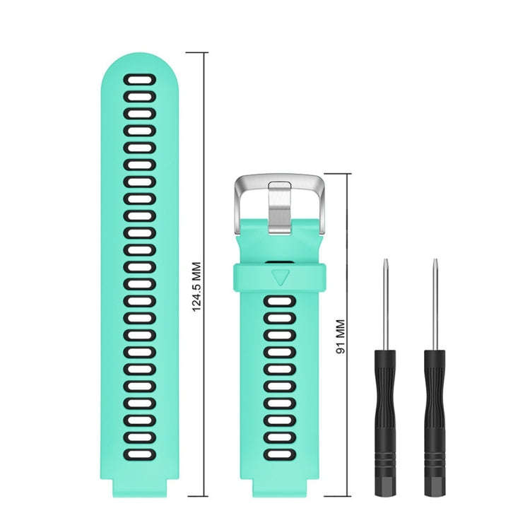 Smart Watch Silicone Watch Band for Garmin Forerunner 735XT(Mint Green)