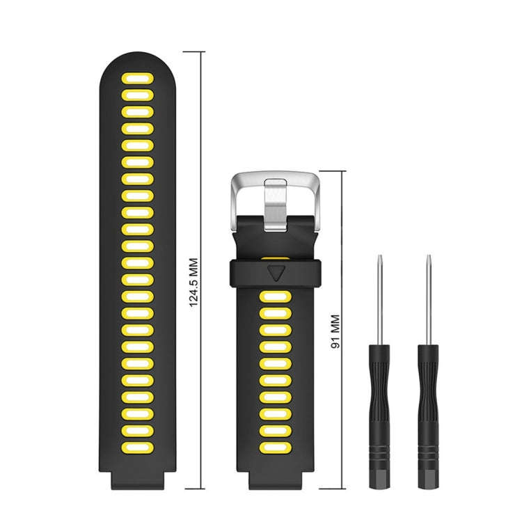 Smart Watch Silicone Watch Band for Garmin Forerunner 735XT(Yellow)
