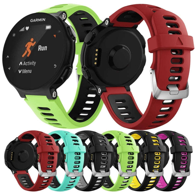 Smart Watch Silicone Watch Band for Garmin Forerunner 735XT(Rose Red)