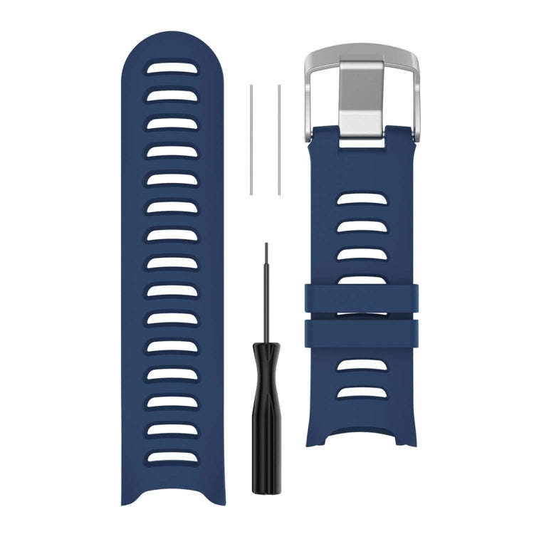 Smart Watch Silicone Watch Band for Garmin Forerunner 610(Dark Blue)