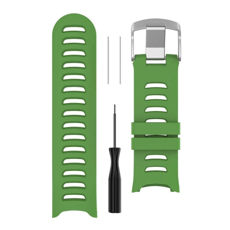 Smart Watch Silicone Watch Band for Garmin Forerunner 610(Green)