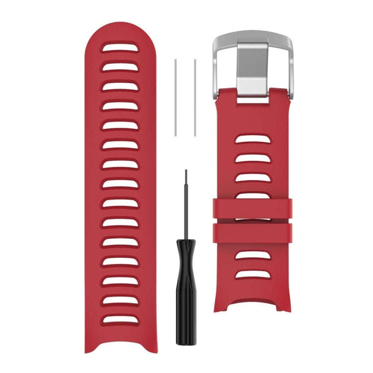 Smart Watch Silicone Watch Band for Garmin Forerunner 610(Red)