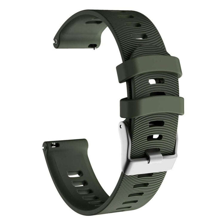 Smart Watch Silicone Watch Band for Garmin Forerunner 245(Army Green)