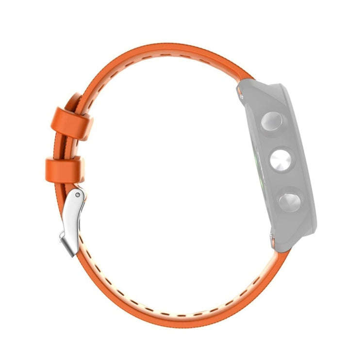 Smart Watch Silicone Watch Band for Garmin Forerunner 245(Orange)
