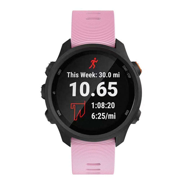 Smart Watch Silicone Watch Band for Garmin Forerunner 245(Pink)