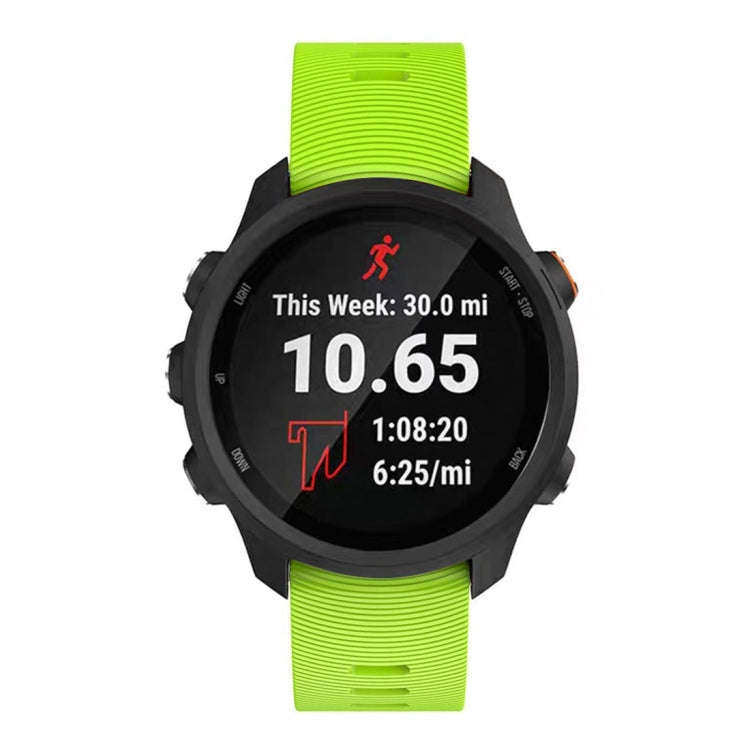 Smart Watch Silicone Watch Band for Garmin Forerunner 245(Green)