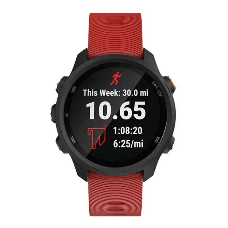 Smart Watch Silicone Watch Band for Garmin Forerunner 245(Red)