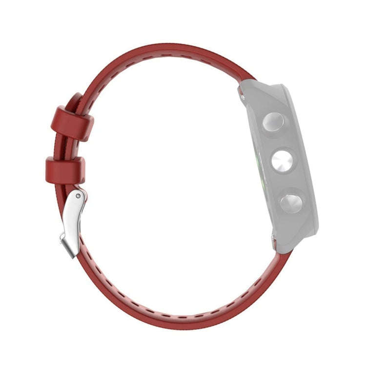 Smart Watch Silicone Watch Band for Garmin Forerunner 245(Red)