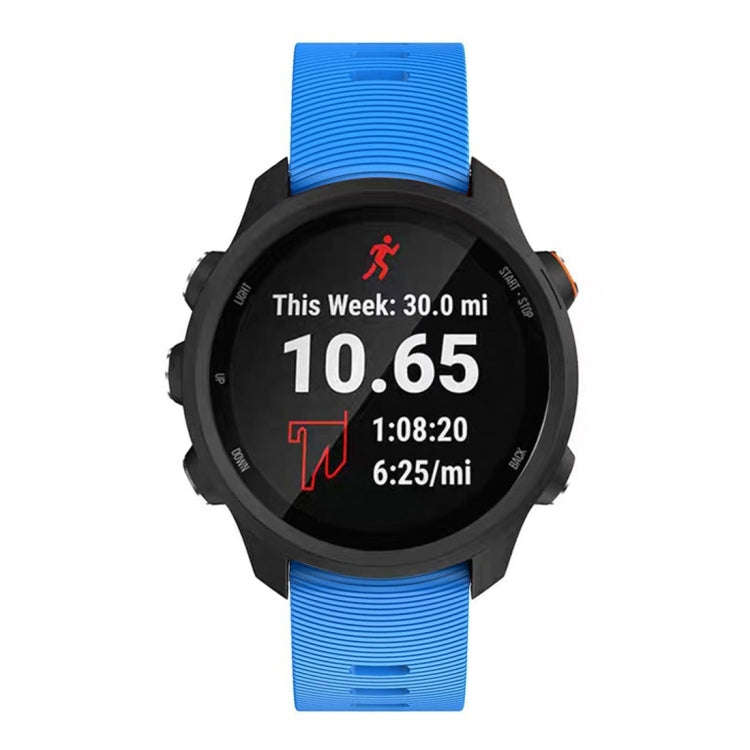 Smart Watch Silicone Watch Band for Garmin Forerunner 245(Sky Blue)