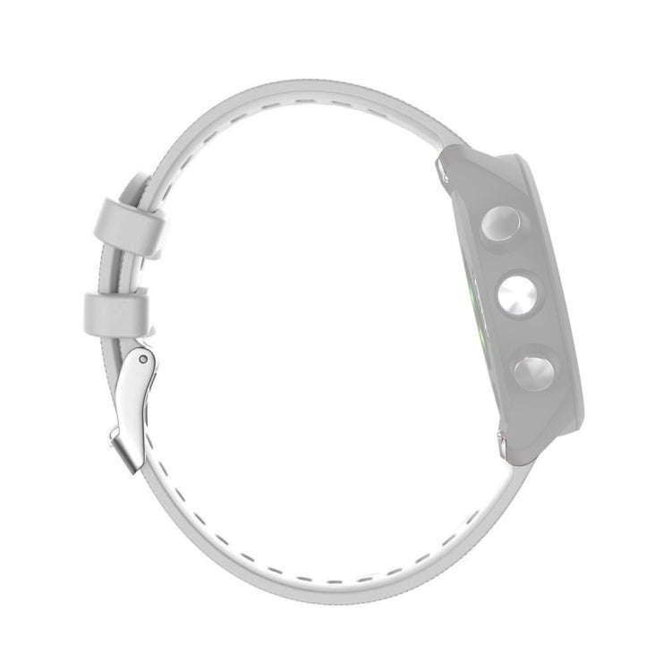Smart Watch Silicone Watch Band for Garmin Forerunner 245(White)