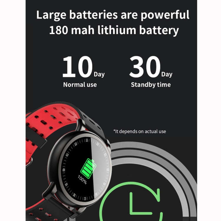 B8+ 1.08 inch IPS Color Screen IP67 Waterproof Smart Watch,Support Message Reminder / Heart Rate ...