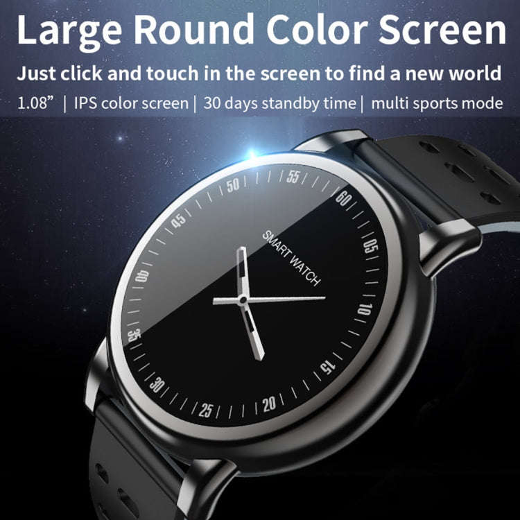 B8+ 1.08 inch IPS Color Screen IP67 Waterproof Smart Watch,Support Message Reminder / Heart Rate ...