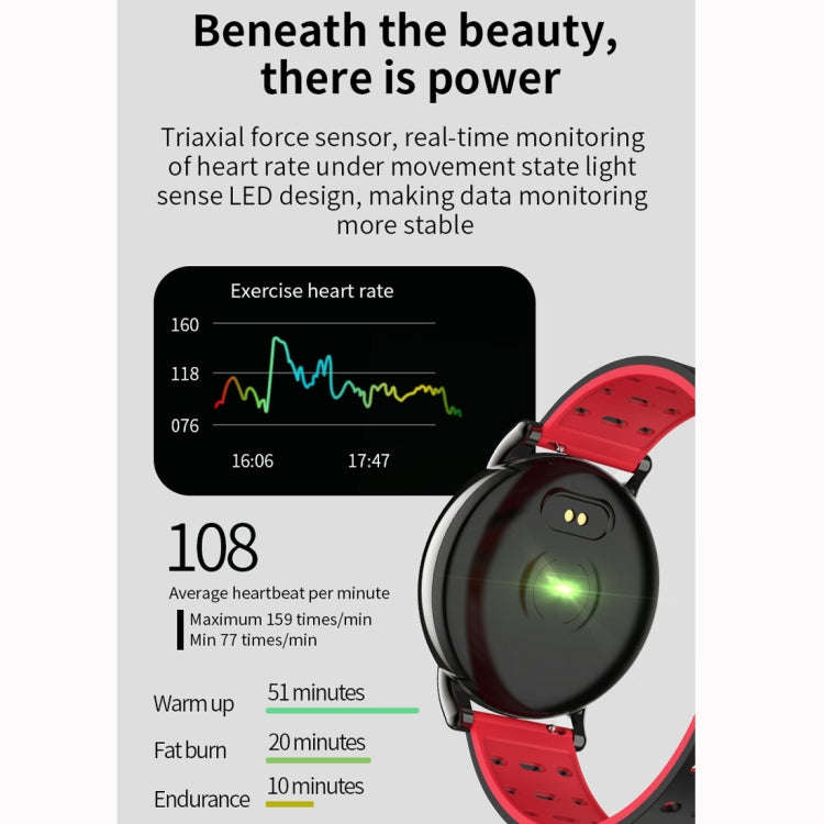 B8+ 1.08 inch IPS Color Screen IP67 Waterproof Smart Watch,Support Message Reminder / Heart Rate ...