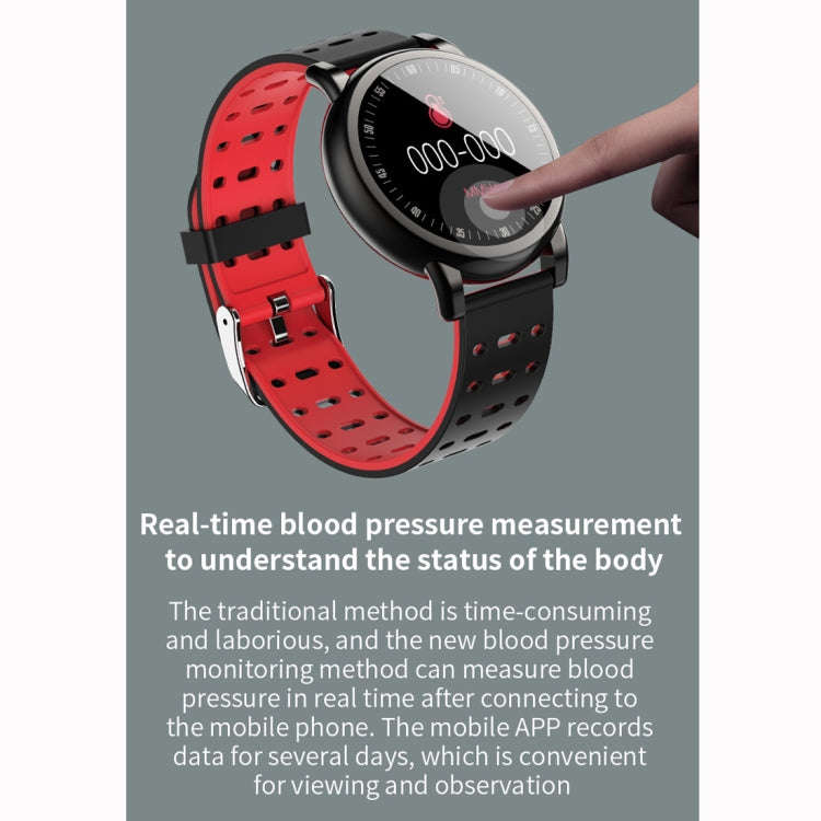 B8+ 1.08 inch IPS Color Screen IP67 Waterproof Smart Watch,Support Message Reminder / Heart Rate ...