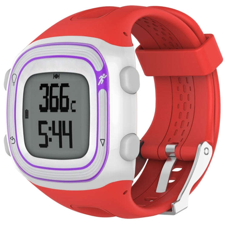 For Garmin Forerunner 10 / 15 Female Style Silicone Sport Watch Band (Red)