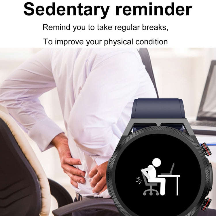 ET310 1.39 inch IPS Screen IP67 Waterproof Leather Band Smart Watch, Support Body Temperature Mon...