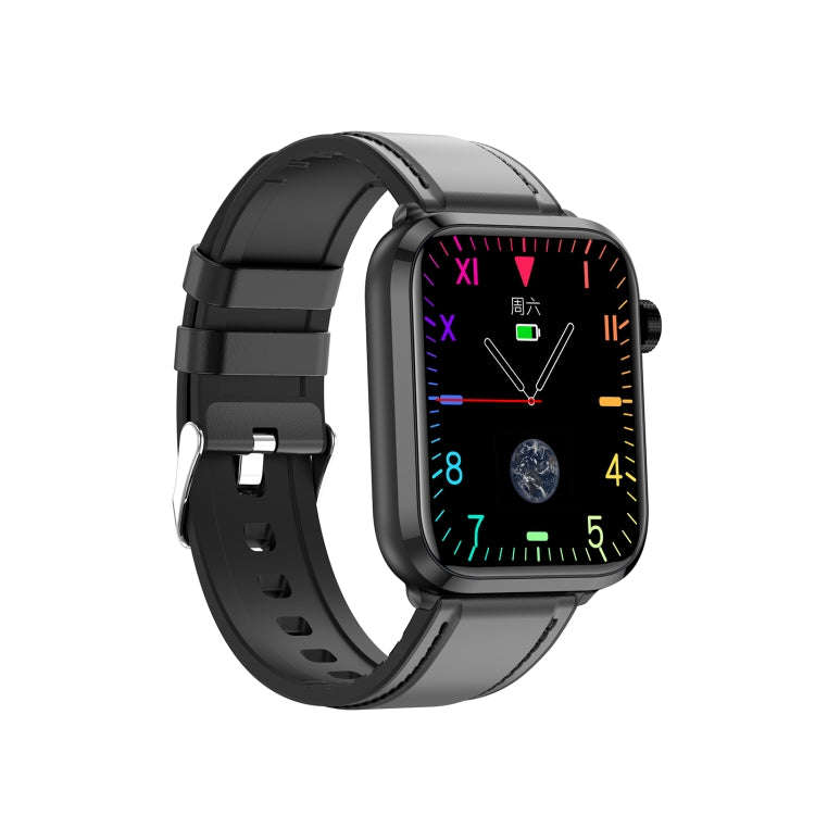 ET210 1.91 inch IPS Screen IP67 Waterproof Leather Band Smart Watch, Support Body Temperature Mon...