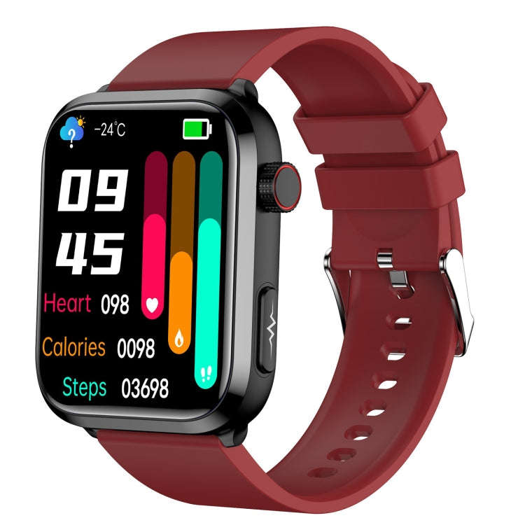 ET210 1.91 inch IPS Screen IP67 Waterproof Silicone Band Smart Watch, Support Body Temperature Mo...