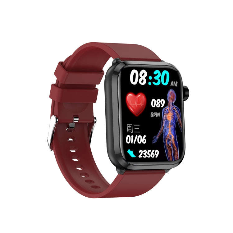 ET210 1.91 inch IPS Screen IP67 Waterproof Silicone Band Smart Watch, Support Body Temperature Mo...