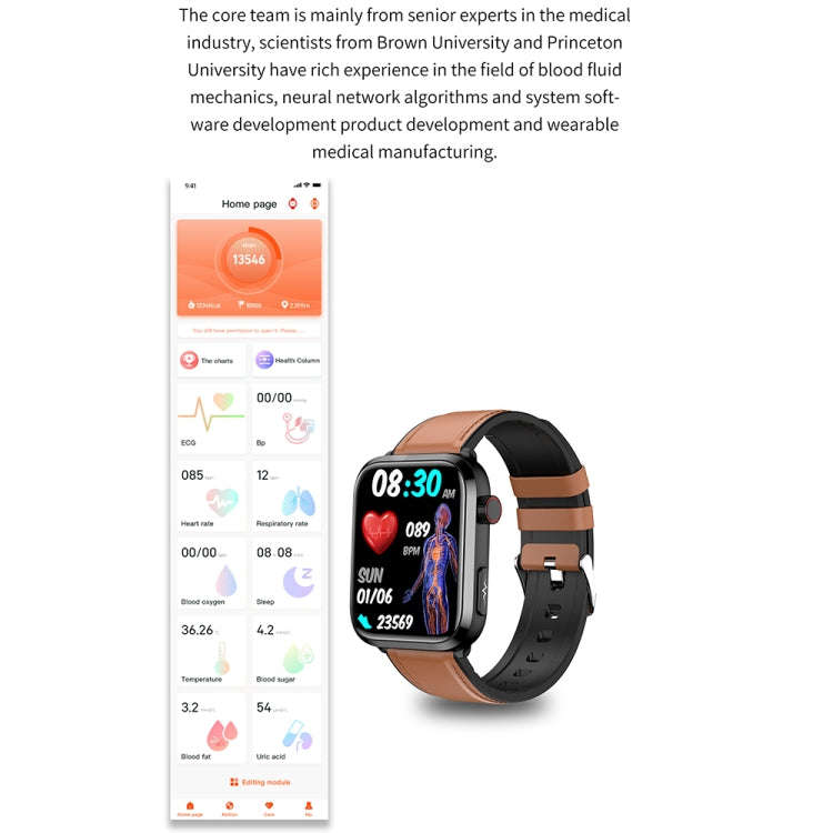 ET210 1.91 inch IPS Screen IP67 Waterproof Silicone Band Smart Watch, Support Body Temperature Mo...
