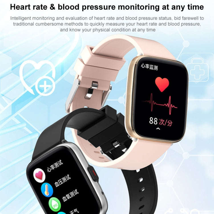 G12 1.7 inch IPS Screen Smart Watch, Support Bluetooth Calling / Body Temperature Monitoring (Black)