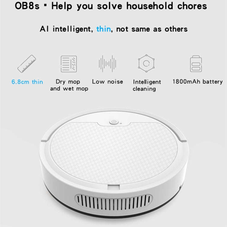 BOWAI OB8S Household Intelligent Path Charging Sweeping Robot (Black)