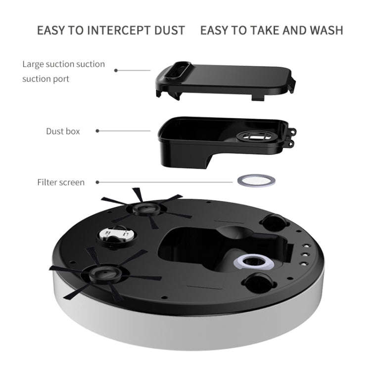 BOWAI OB12 Household Intelligent USB Charging Sweeping Robot (White)
