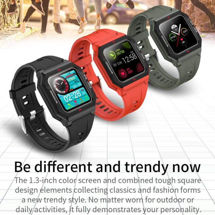 Lokmat FT10 1.3 inch IPS Touch Screen Waterproof Smart Watch, Support Music Play / Heart Rate / B...