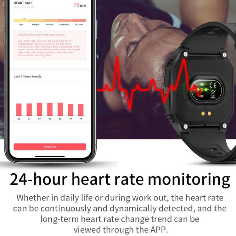 Lokmat FT10 1.3 inch IPS Touch Screen Waterproof Smart Watch, Support Music Play / Heart Rate / B...