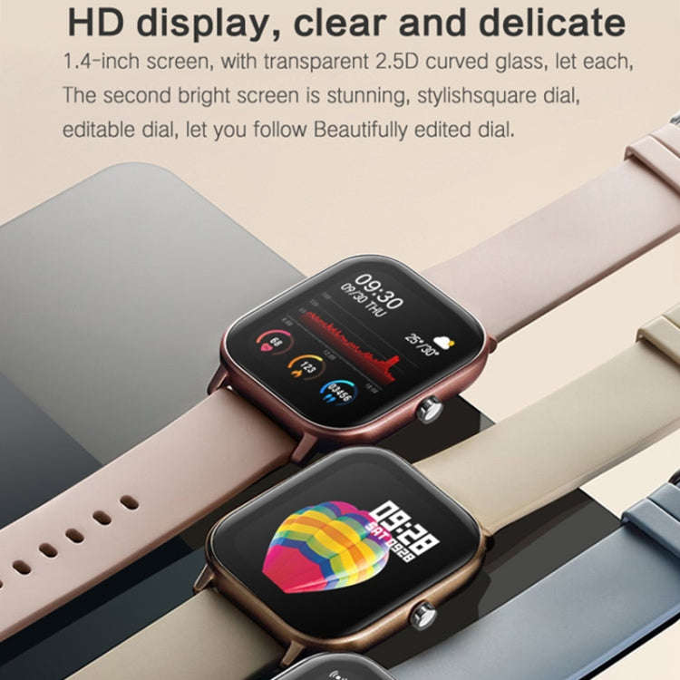 LOKMAT P8 1.4 inch Screen Waterproof Health Smart Watch, Pedometer / Sleep / Heart Rate Monitor (...