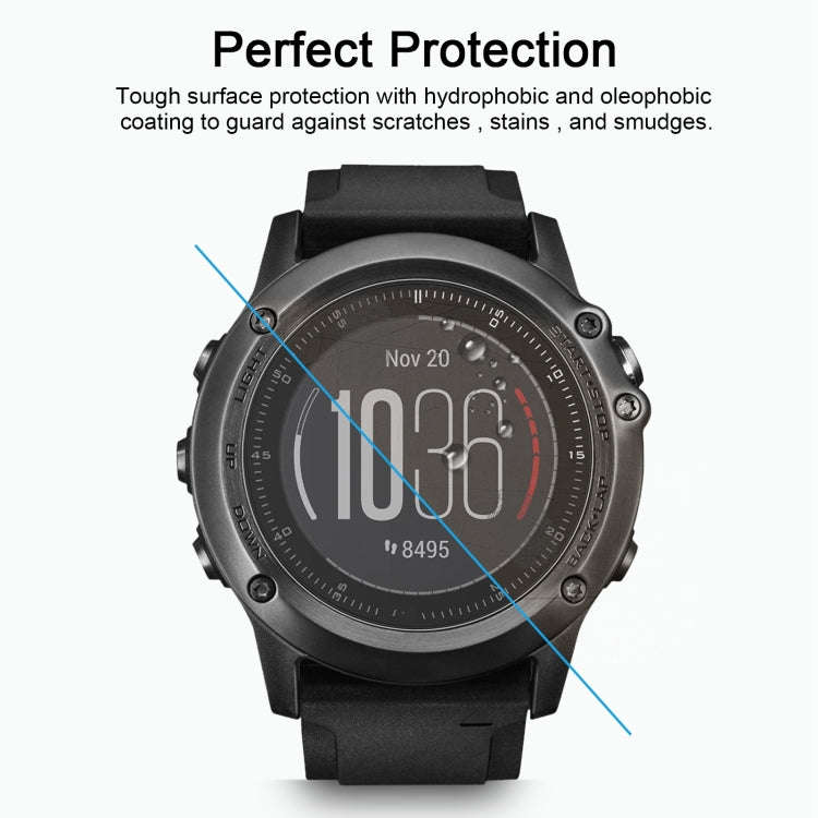 2 PCS ENKAY Hat-Prince for Garmin Fenix 3 HR Smart Watch 0.2mm 9H Surface Hardness 2.15D Explosio...
