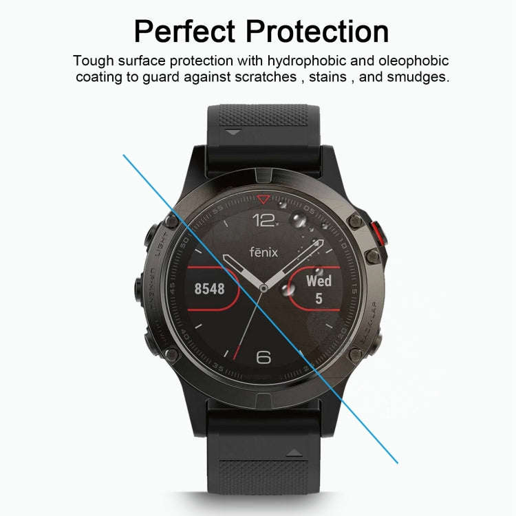 2 PCS ENKAY Hat-Prince for Garmin Fenix 5 Smart Watch 0.2mm 9H Surface Hardness 2.15D Explosion-p...