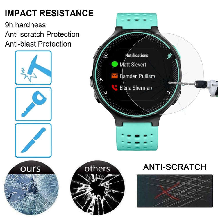 2 PCS ENKAY Hat-Prince for Garmin Forerunner 235 Smart Watch 0.2mm 9H Surface Hardness 2.15D Expl...