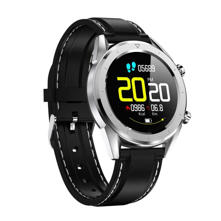 DT28 1.54inch IP68 Waterproof Silicone Strap Smartwatch Bluetooth 4.2, Support Incoming Call Remi...