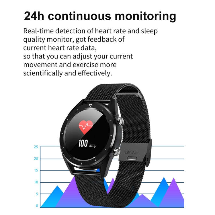 DT28 1.54inch IP68 Waterproof Silicone Strap Smartwatch Bluetooth 4.2, Support Incoming Call Remi...